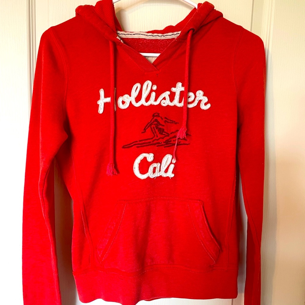 Orange super soft and cute Hollister Hoodie